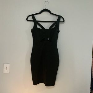 2B Bebe black cut-out dress